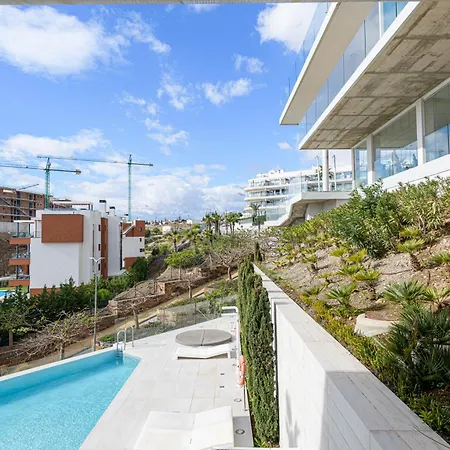아파트 Wintowinrentals Exclusive Sea View With Terrace, Pool And Parking 푸엔히롤라